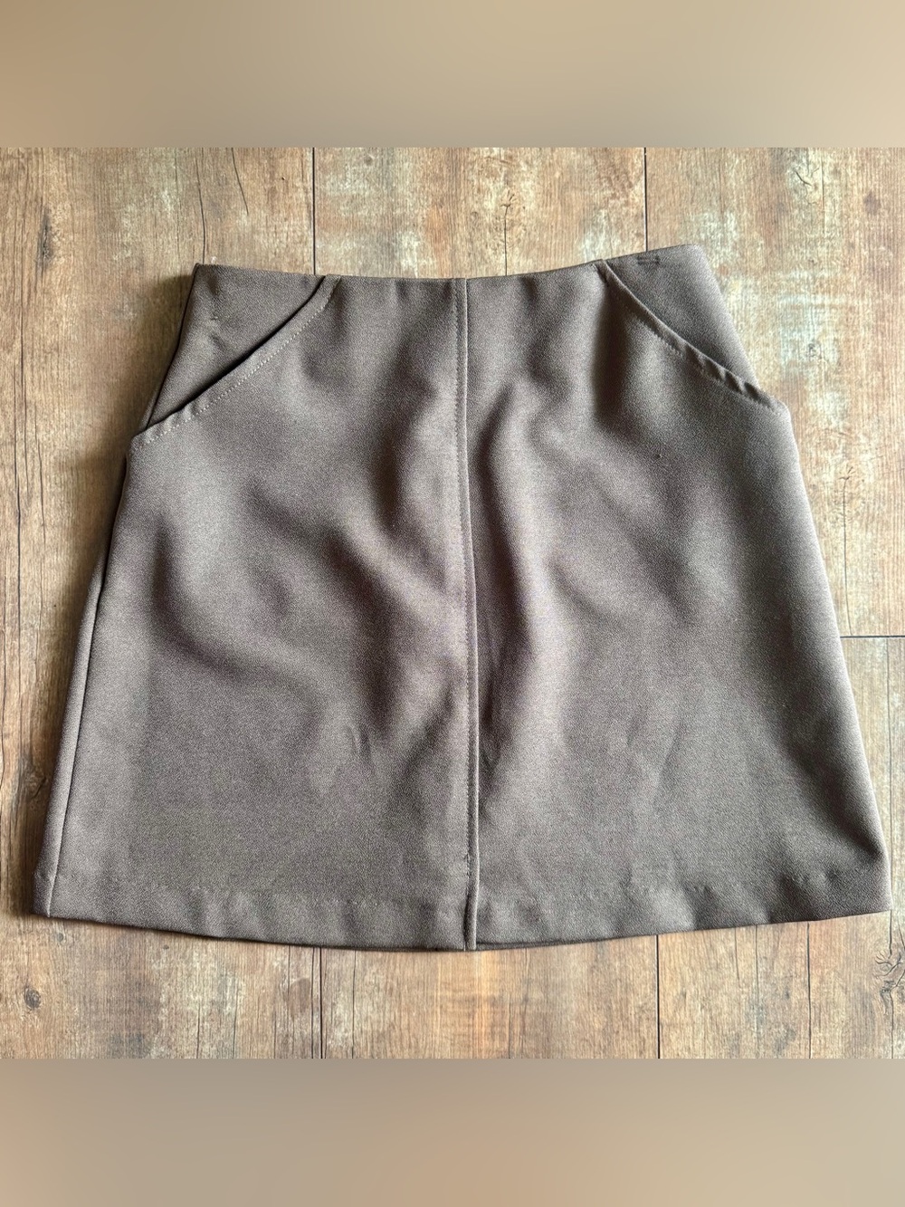 Vintage 90’s Byer California High Rise Brown Taupe Mini Skirt Size 3